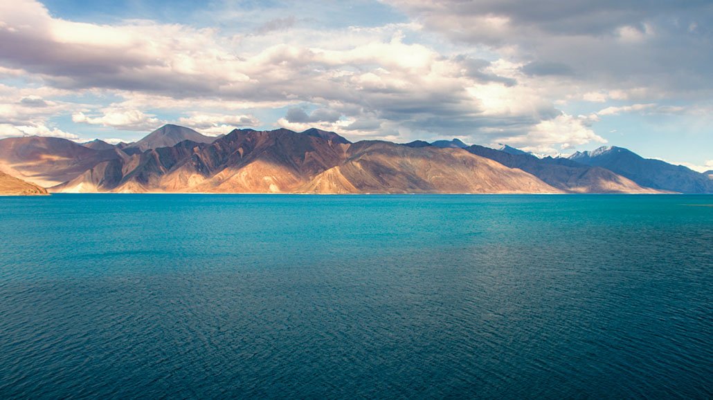 Pangong lake shot by filmmaker